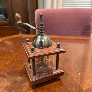 Vintage Wooden Coffee Grinder - Antique Peppermill